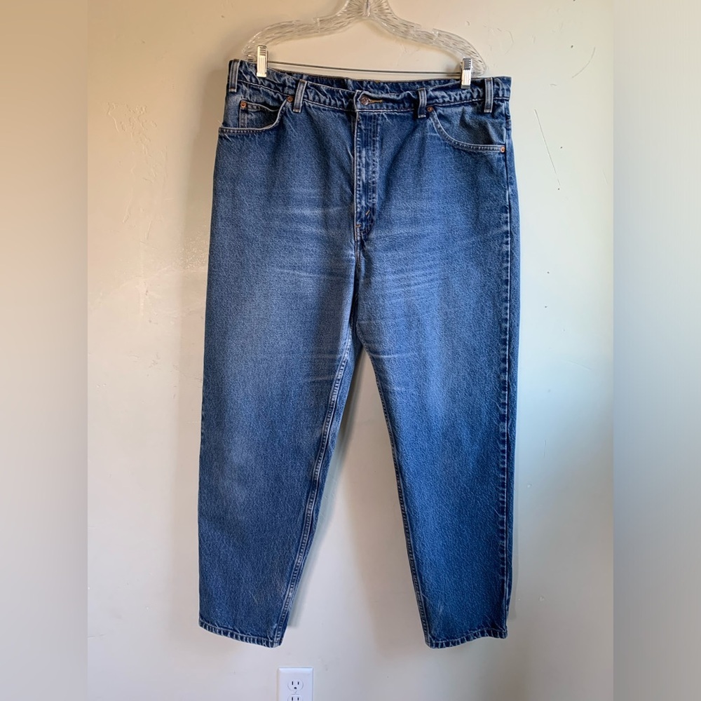 ▶️ Vintage Orange Tab Levi’s 550 Jeans 90s Men’s 42 Relaxed Fit 38x31 Tapered